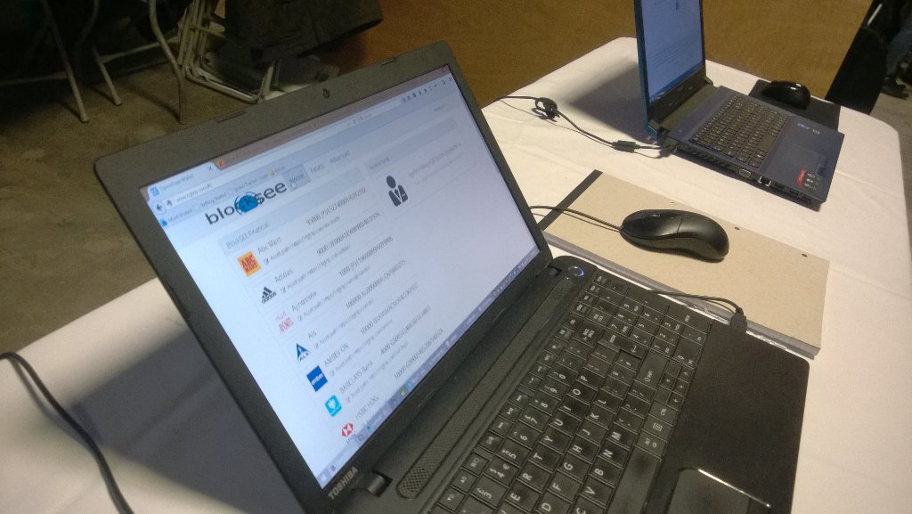 Coinprism's tweet image. Team Blocksee, reducing costs in post trade settlement using @Openchain #blockhack15