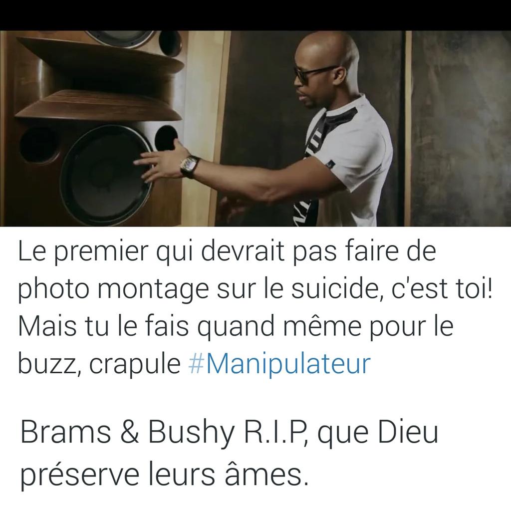SiteRapJeux's tweet photo. Laissons les morts reposez en paix et parlons musique....#Rohff #Booba #RipBrams https://t.co/nLZ15a54PJ