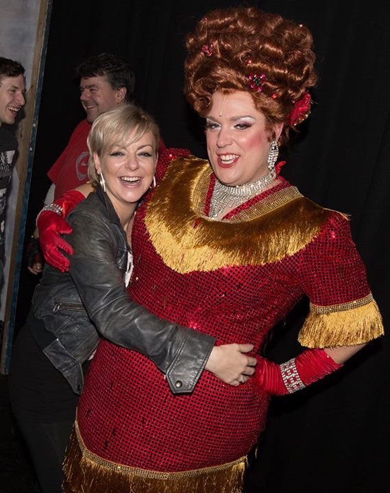 lawboystevo's tweet photo. So sad that @CurtaincallP #Hairspray2015 is over but sadness is alleviated by meeting the gorgeous @Sheridansmith1 https://t.co/10LdeBgX0R