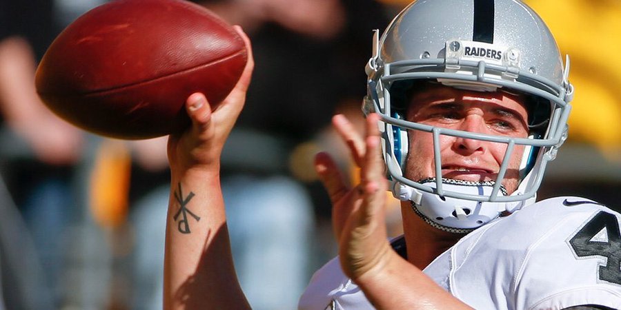 What do Derek Carr's wrist tattoos mean? How Raiders QB marks his faith  with ink | Sporting News