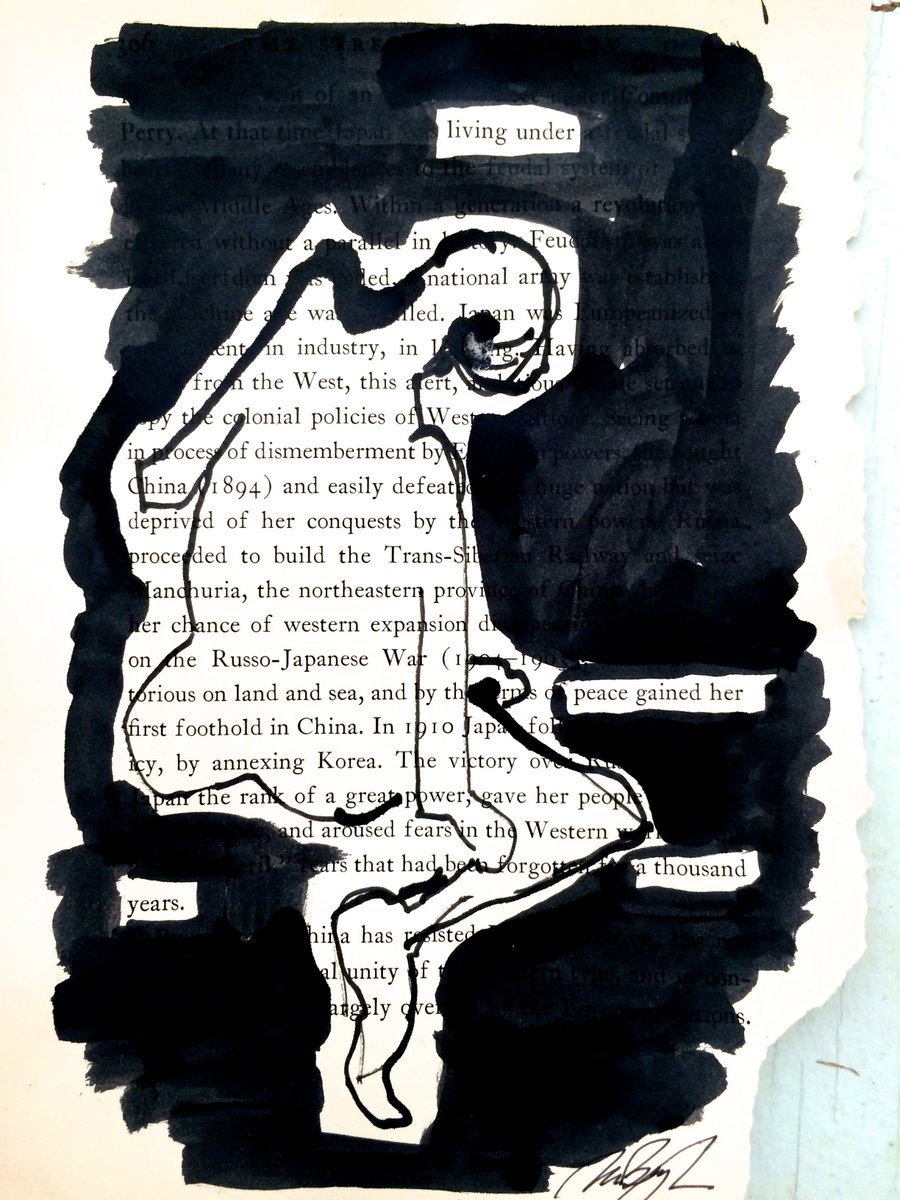 kimbeyerjohnson's tweet photo. A little #original #modernart and #blackout #poetry to go with your Sunday. https://t.co/9EgQB4GJss