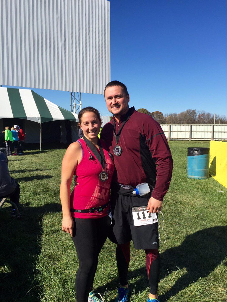 1/2 marathon this morning! Will probably never do this again;)