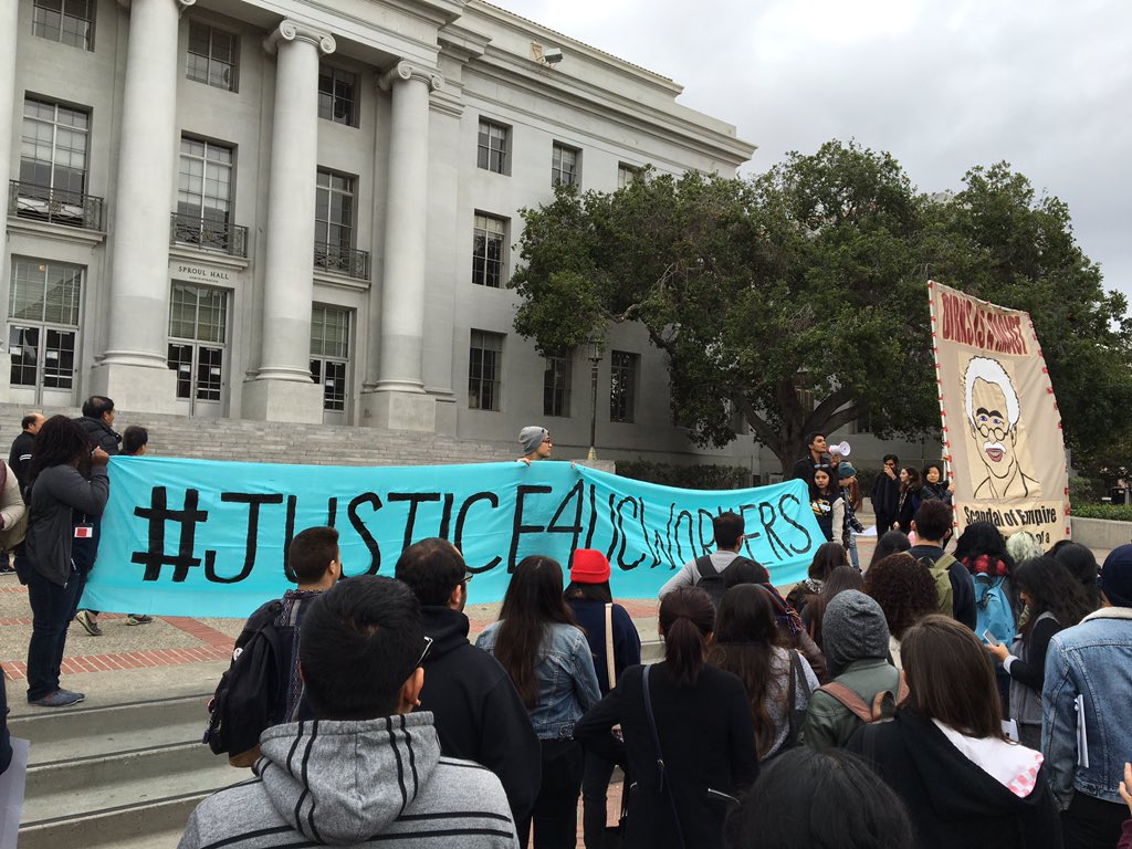 USASUCSB's tweet photo. ACTION HAPPENING NOW at the Student of Color Conference at UC Berkeley #Justice4UCworkers https://t.co/kQ9Pokfc2p