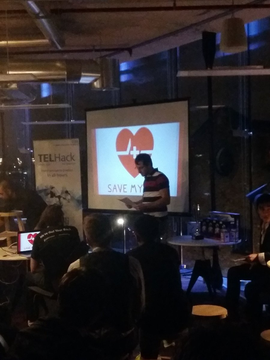 NHSTELHack's tweet photo. Presenting the 'Bay watch' tool for paramedics #TELHack https://t.co/qdABIuXifc