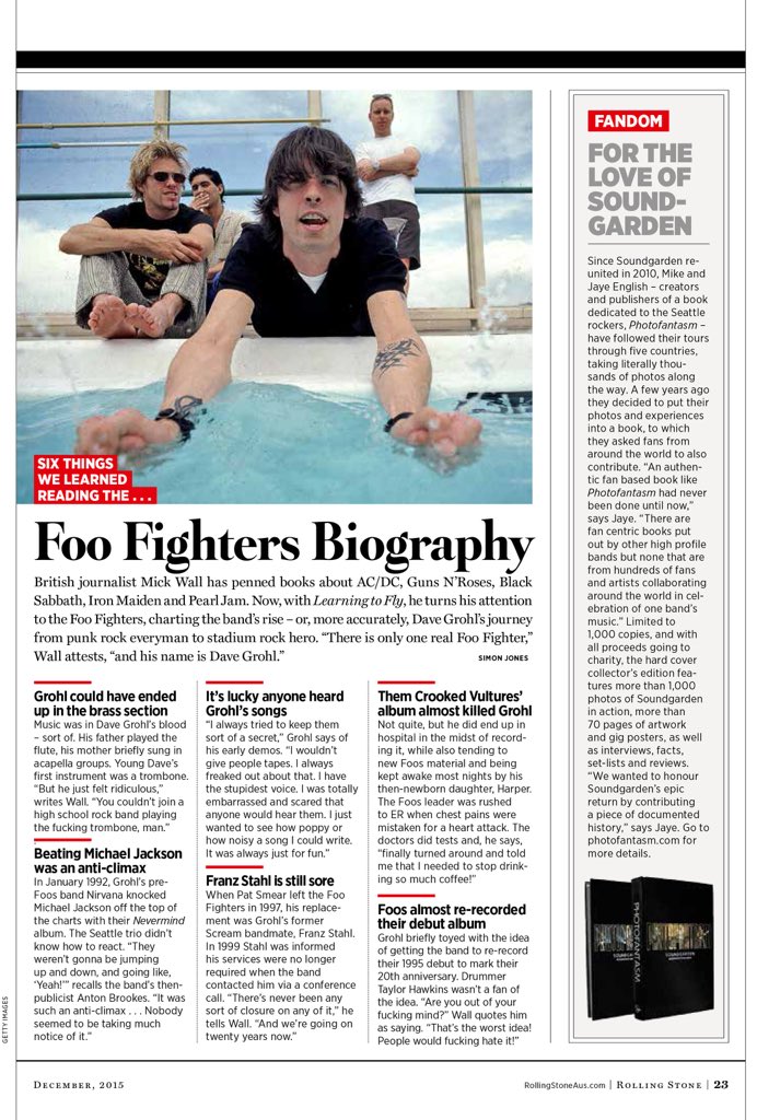 SpoondogEnt's tweet photo. “It’s a beautiful piece of work” - Rod Yates, Editor .@RollingStone #Photofantasm .@soundgarden .@rollingstoneaus https://t.co/rXCz3vEWoJ
