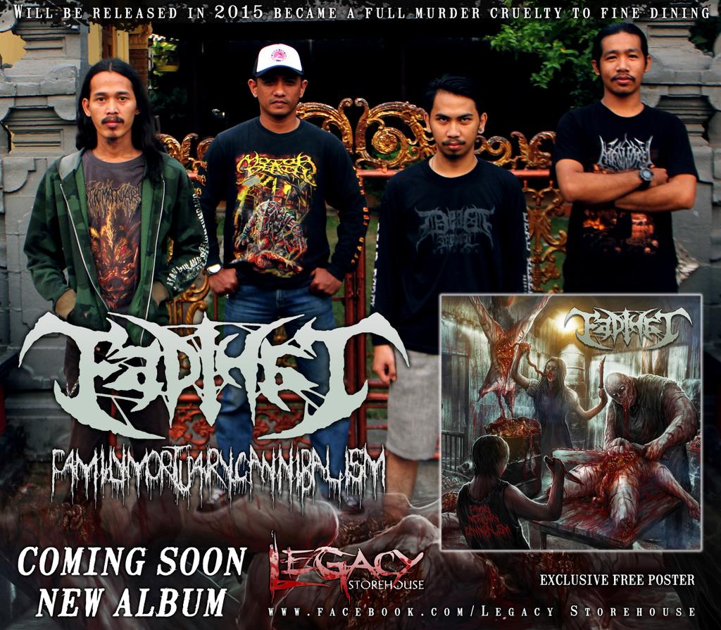 SEGERA! 12/25/2015
album trbaru FADIHAT Family Mortuary Cannibalism. release by Legacy StoreHouse
Info. 081212152223
