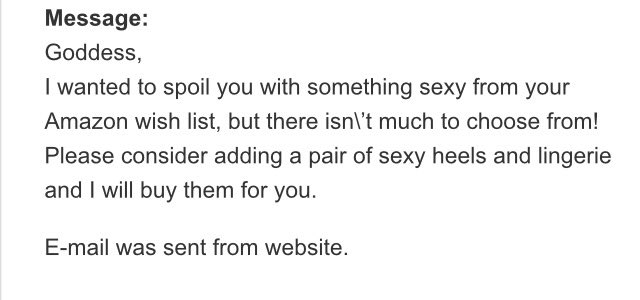 It's 3 pages. Oh..? Riiiight. You can't jerk off to handbags &amp; housewares. Apologize for adding my wants<a href="/tag/findom"class="tags"><span>#findom</span></a><a href="/tag/goodboy"class="tags"><span>#goodboy</span></a><a href="/tag/iwantmore"class="tags"><span>#iwantmore</span></a><a href="/tag/oinkandpay"class="tags"><span>#oinkandpay</span></a><a href="/tag/upay"class="tags"><span>#upay</span></a>