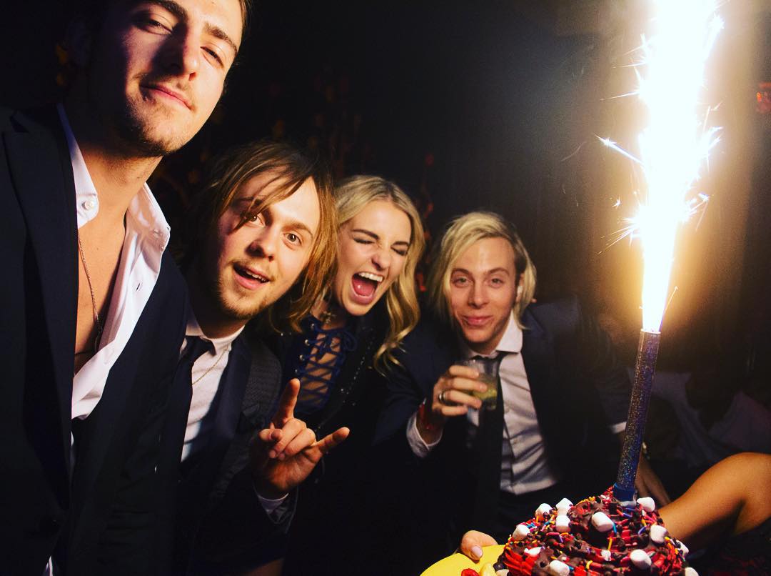 glittermagazine's tweet photo. The #R5 siblings celebrated @rockyR5's 21st #birthday in style! CELEB NEWS: https://t.co/KxsAUOY5or https://t.co/t6uvH8eG7C