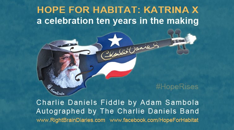 RightBrainLife's tweet image. #HopeForHabitat celebrates @CharlieDaniels with this amazing work by @SambolaArt.
shar.es/15d9y6