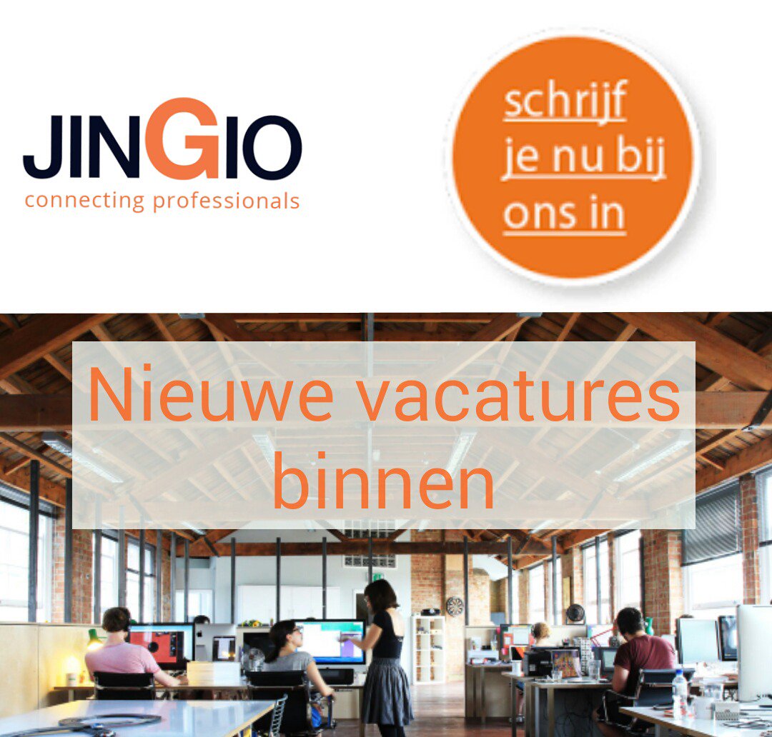 Er zijn weer nieuwe vacatures binnen. Schrijf je je ook in bij JinGio? jingio.nl