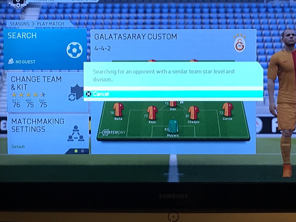 ilz20's tweet photo. When everyone picks barca &amp; madrid on #fifa16 and your searching for a lower star match online... #FIFA16problems https://t.co/nlm7egtcXe