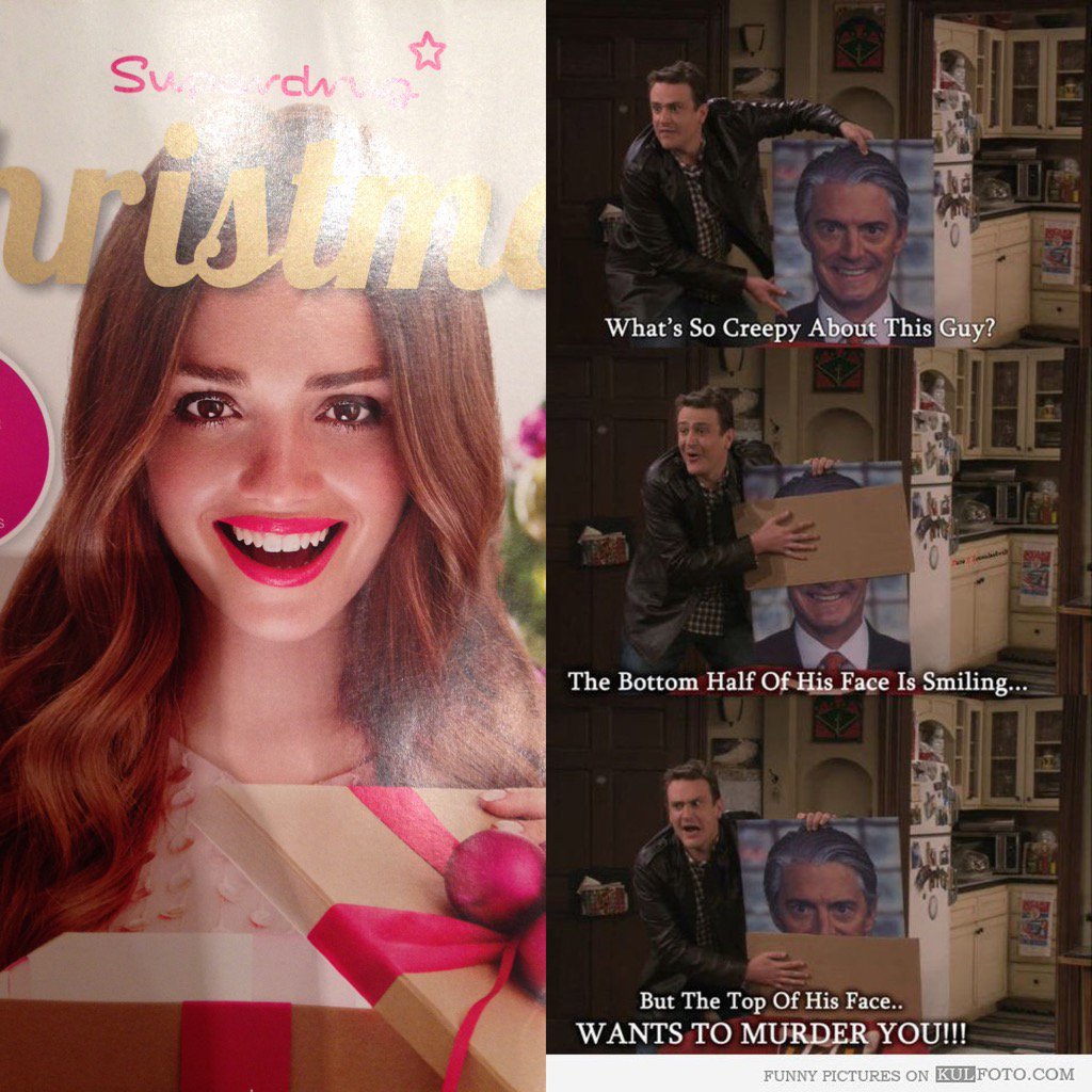 sweet_bee's tweet photo. I realised what's wrong with the @superdrug girls face, it's like the captains from @OfficialHIMYM #scary #himym https://t.co/7kBhSXIonu