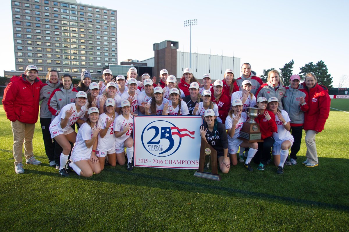 BUAthletics's tweet photo. THREEPEAT! @BUWOSOC won its 3rd-straight Patriot League Title with a gritty 1-0 win against Bucknell! #ProudtoBU https://t.co/VZR3VmRT1U