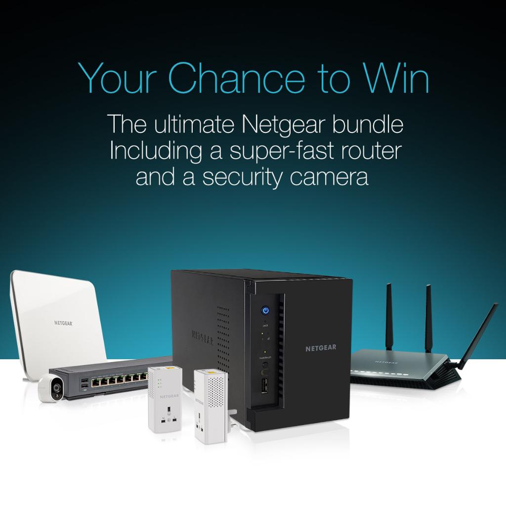 AmazonUK's tweet image. RT and Follow us - you could #win the ultimate @NETGEAR_UKI bundle! Ends 9 Nov. T&amp;amp;Cs: amzn.to/1OkTgbo