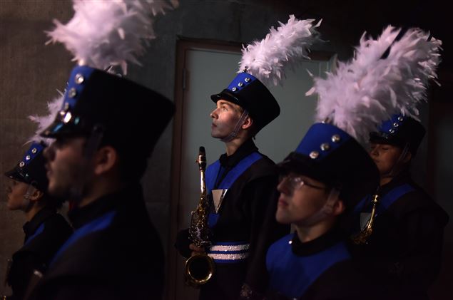 ElkhartTruth's tweet photo. “Music will carry you through your whole life.” Behind the scenes at #ISSMAStateFinals: https://t.co/t3VGreGqnB https://t.co/xuOQET2mjK