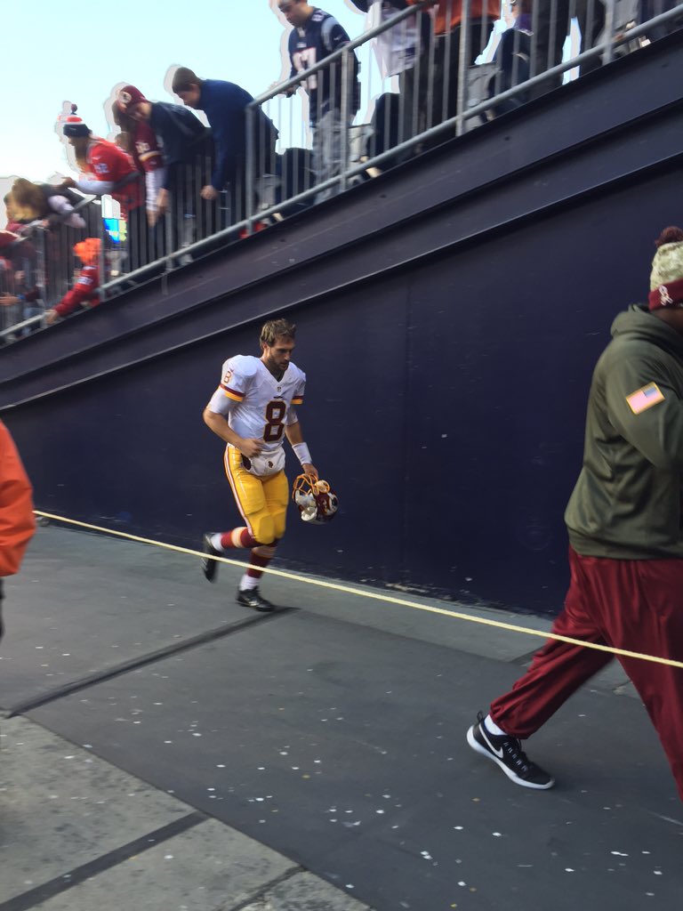 ScottSmithFOX13's tweet photo. Patriots fans yelling, "YOU LIKE THAT!" at Kirk Cousins leaving the field https://t.co/lOAWvrVC9l