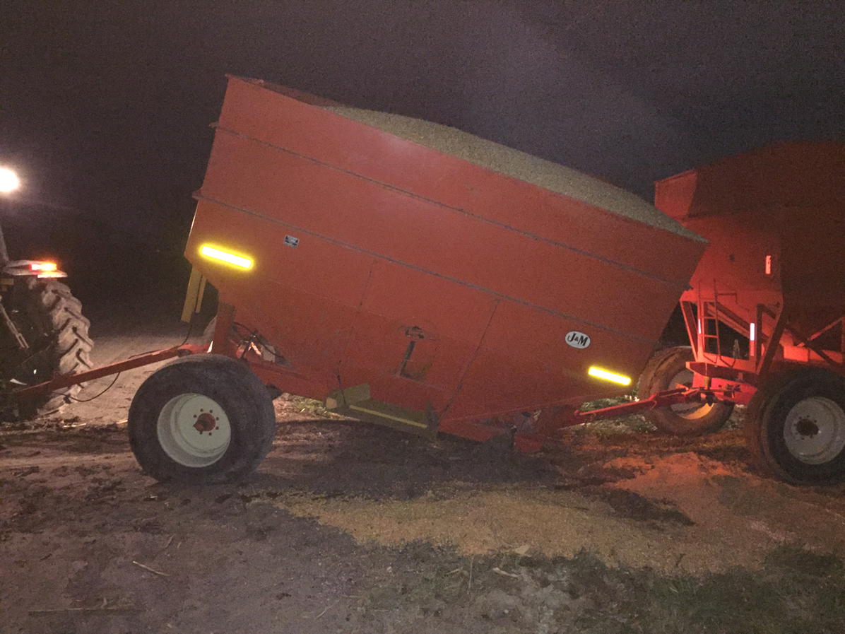 RonKeys1's tweet photo. Never a good thing, but much worse when your tractor is crossways on road https://t.co/jC1Jq0CaZI