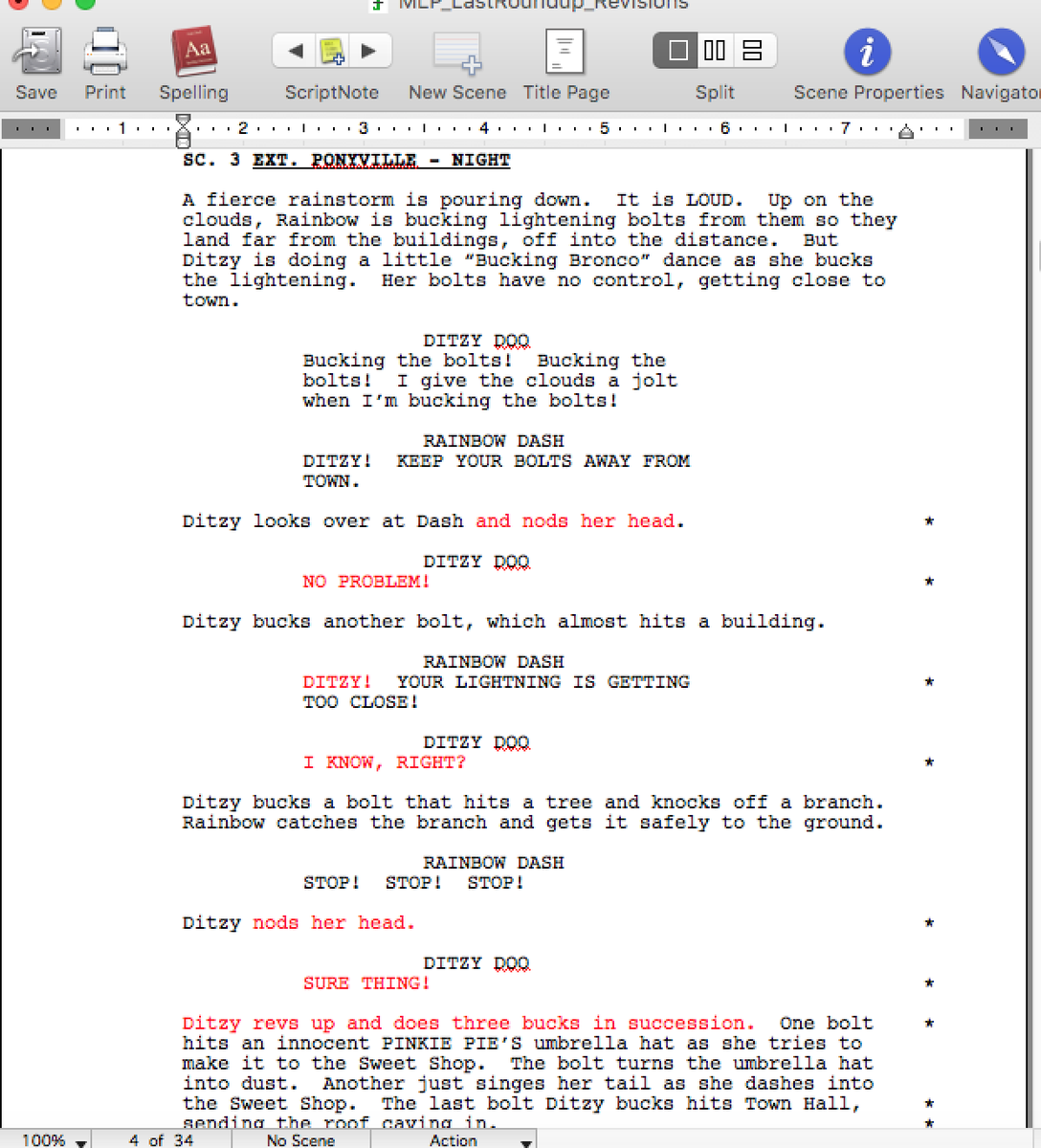 KeatingRogers's tweet image. Folks asked about other cut scenes. Y'all know about the one from The Last Roundup w/ Ditzy (Derpy), right? #mlpfim