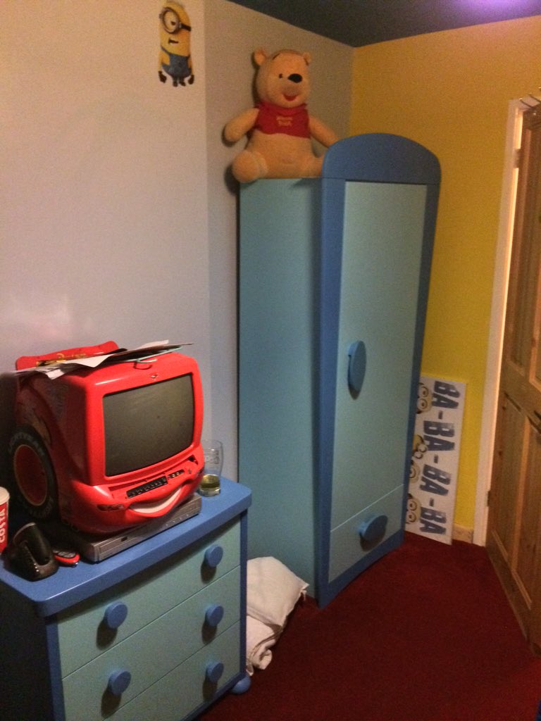 WFreeman855's tweet image. So tired after a busy weekends decorating. Hope my boy still likes minions!!