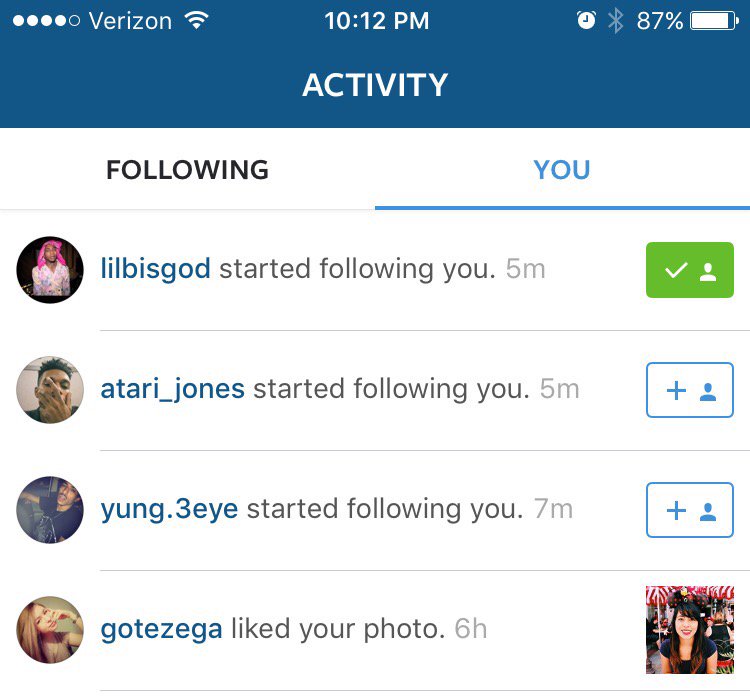 elon__mollusk's tweet photo. When @LILBTHEBASEDGOD is following you on Instagram #BestDayEver #BasedLove #LoveYouLilB https://t.co/NdS4SjL2WY