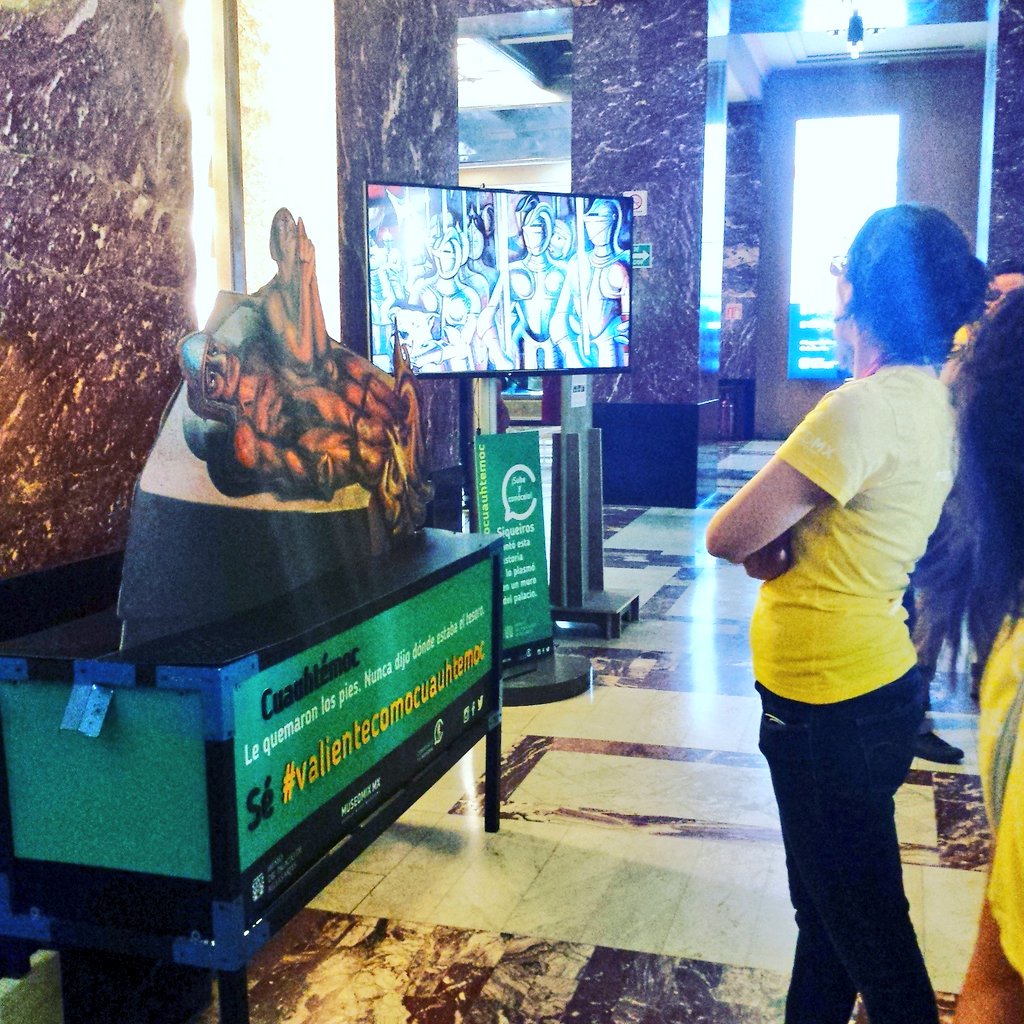siete media (@sietemedia) on Twitter photo #sevalientecomocuauhtemoc es un llamado a conectarnos con la historia de los murales <a href="/mbellasartes/">Museo del Palacio de Bellas Artes</a> #museomixmx #sevalientecomocuauhtemoc es un llamado a conectarnos con la historia de los murales <a href="/mbellasartes/">Museo del Palacio de Bellas Artes</a> #museomixmx