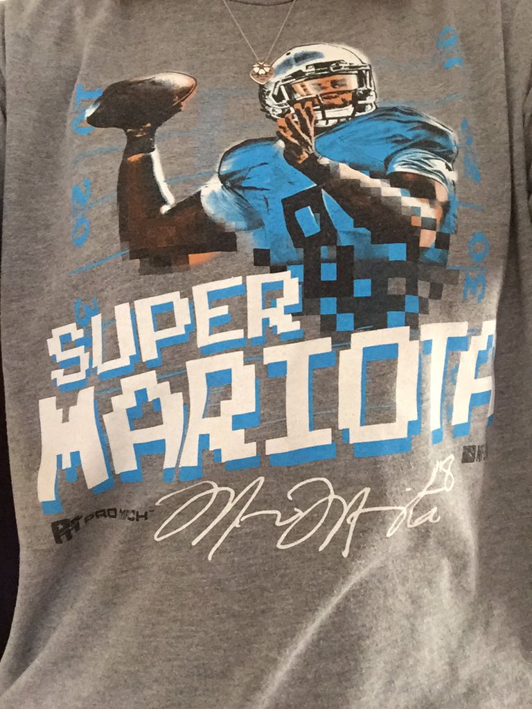 Corinneb7's tweet photo. What a finish!!! 😁💙🏈 glad I wore my @promerch @MariotaNews shirt today!  #GoodLuckCharm Go @Titans 🎉 https://t.co/0ecYpqtWUM