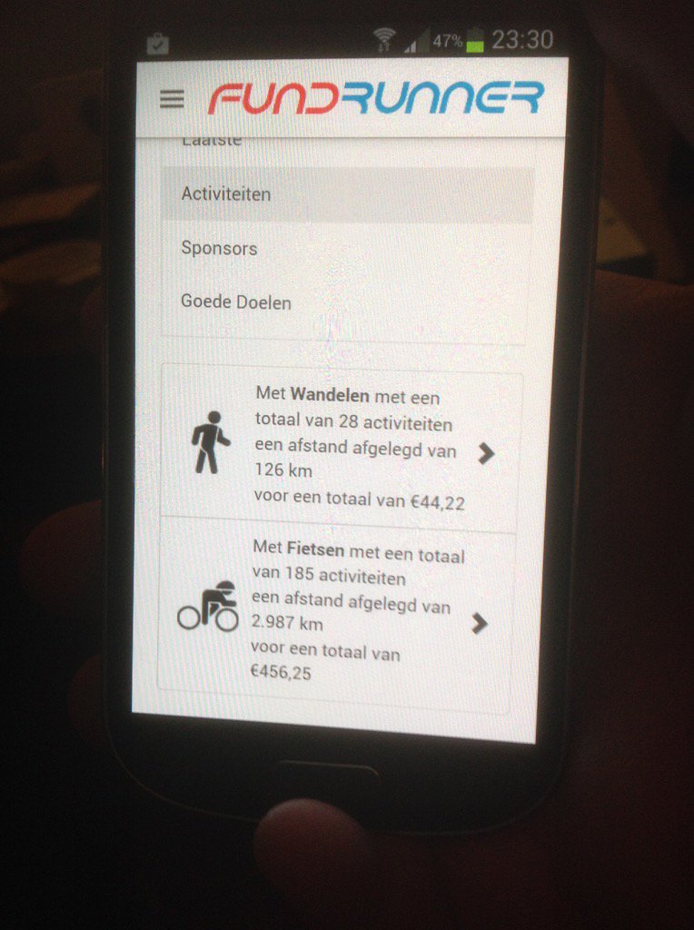 BrigitLambers's tweet photo. Vandaag de 500-euro-grens van Fundrunner gepasseerd. Bedankt sponsors.nIk ga lekker verder! #Fundrunner https://t.co/0xxnVTS01f