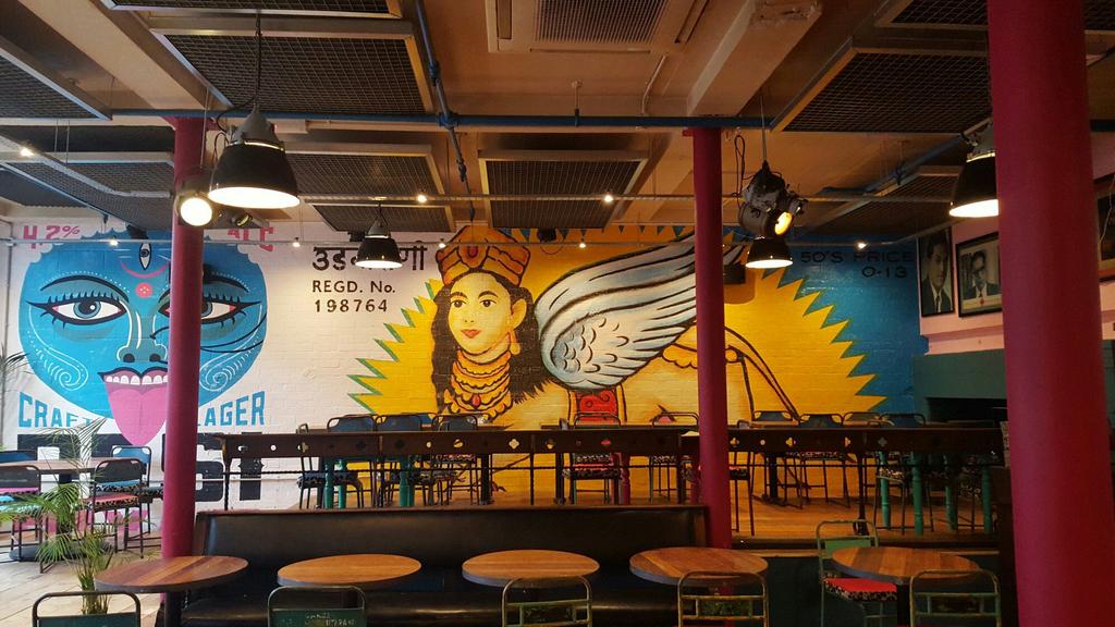 Imperia_build's tweet photo. The newly refurbished thali cafe Bedminster. A nice warm industrial feel with lots of amazing art work. Good food 2 https://t.co/hTDFQjDkmT