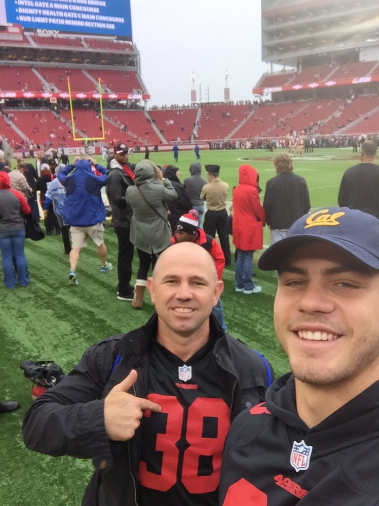 jacknelso4's tweet photo. What an experience pre game field access with @Haydenknowles #49ers https://t.co/YubWgKrLre