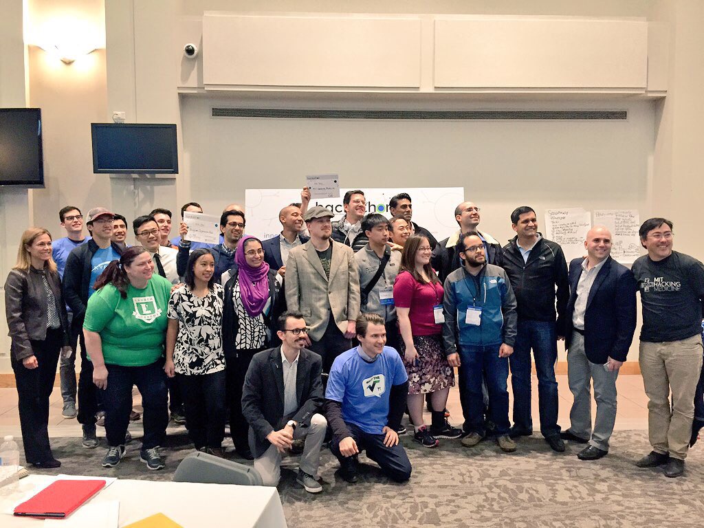 BWHiHub's tweet photo. It's a wrap! Congrats #HackBrigham 2015 winners!! Thanks to @MSNewEngland #Epic @mithackmed @validic @JNJInnovation https://t.co/Z5OHukXAtt