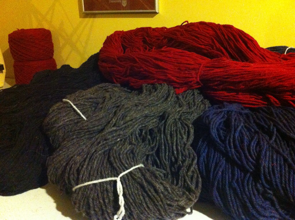 craftyeviltwin's tweet photo. Slowly winding 4.2lbs of Aran Islands wool #maker #knittingstash https://t.co/pxc7anvV4a