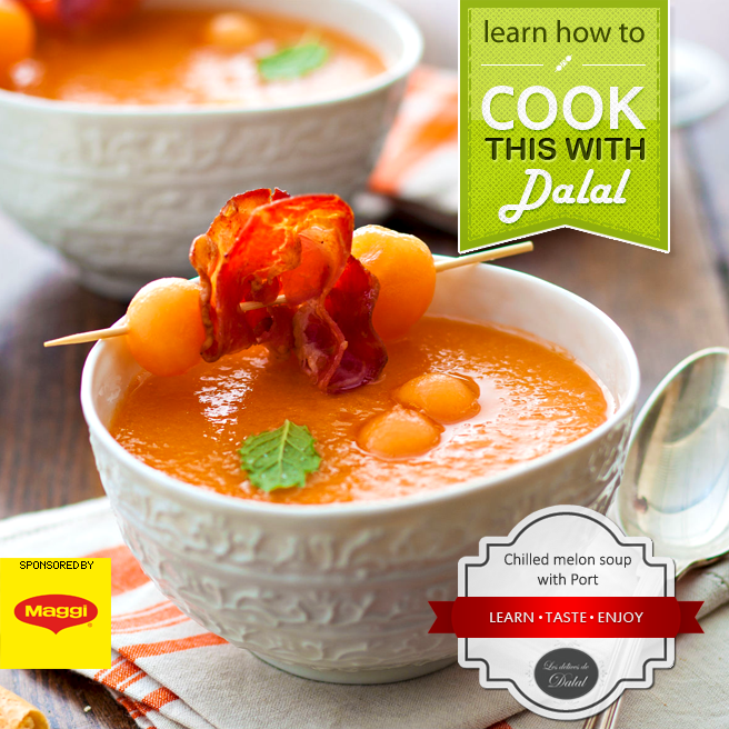 Chilled #melon #soup with #Port #العيشه_هالايام