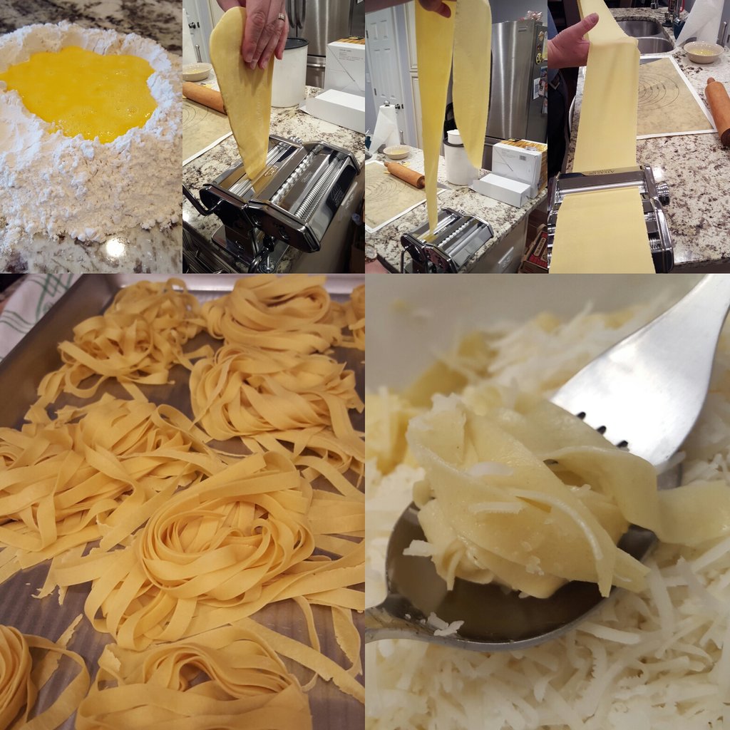 GoodTuckn's tweet photo. Our first try at #GoodTuckn pasta! Delicate, firm; not starchy. Add some pecorino &amp; white truffle oil to serve. #yum https://t.co/RnxXUHsgQ2