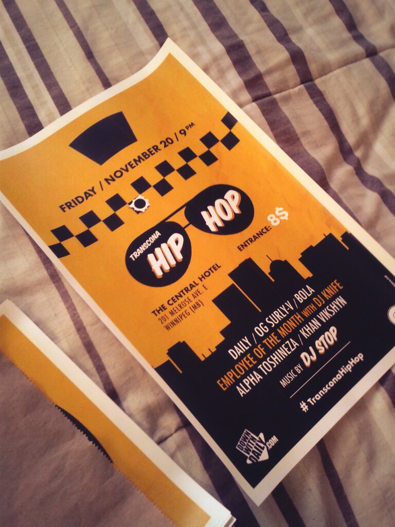 Daily204's tweet photo. Dropping off a copy to @alphatoshineza #TransconaHipHop 2weeks away #WpgHipHop #WinnipegHipHop #Winnipeg #PegCity https://t.co/iN1pLf1yqt