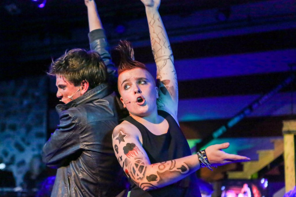 WestPoTheatre's tweet photo. @BJAofficial @GreenDay #AmericanIdiot has been transformative for my students. #theatre #punk #RageAndLove https://t.co/47q7mN12H2