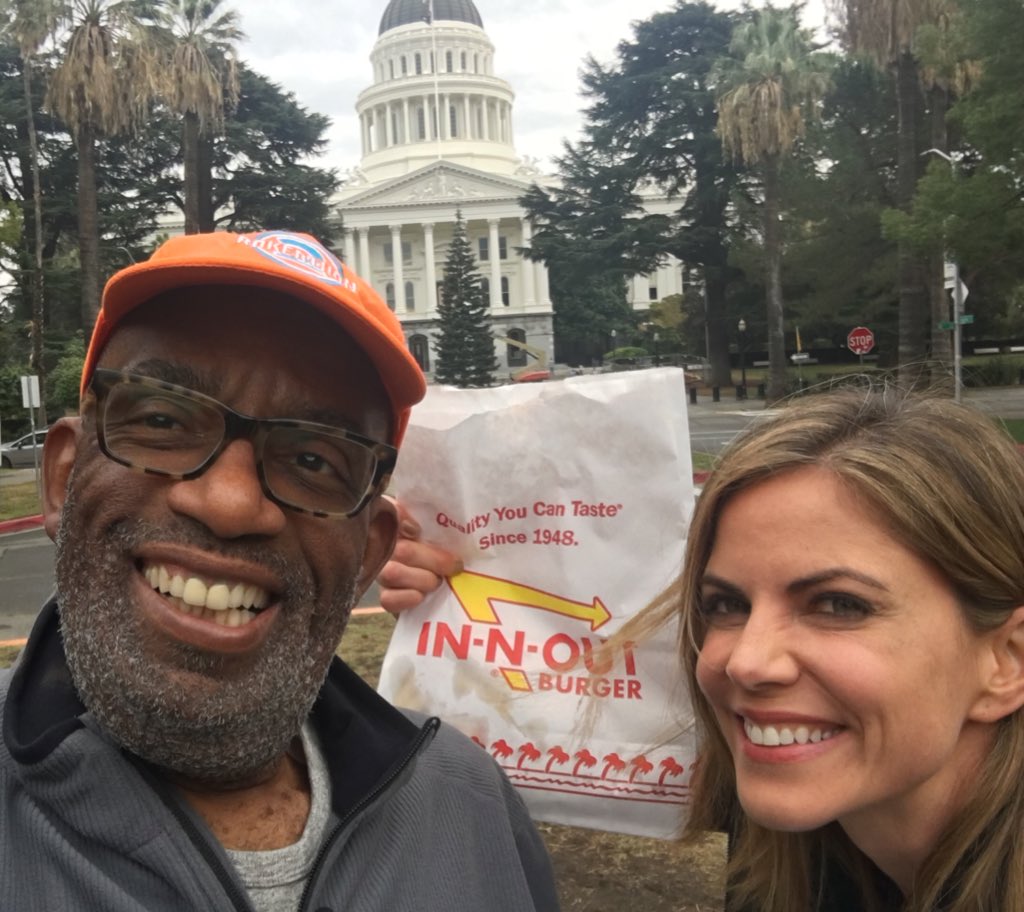 My girl @NMoralesNBC totally surprised me on Day 3 #Rokerthon in <a href="/DowntownSac/">Downtown Sacramento Partnership</a> with <a href="/inandoutburger/">In and Out Burger</a> for our crew.