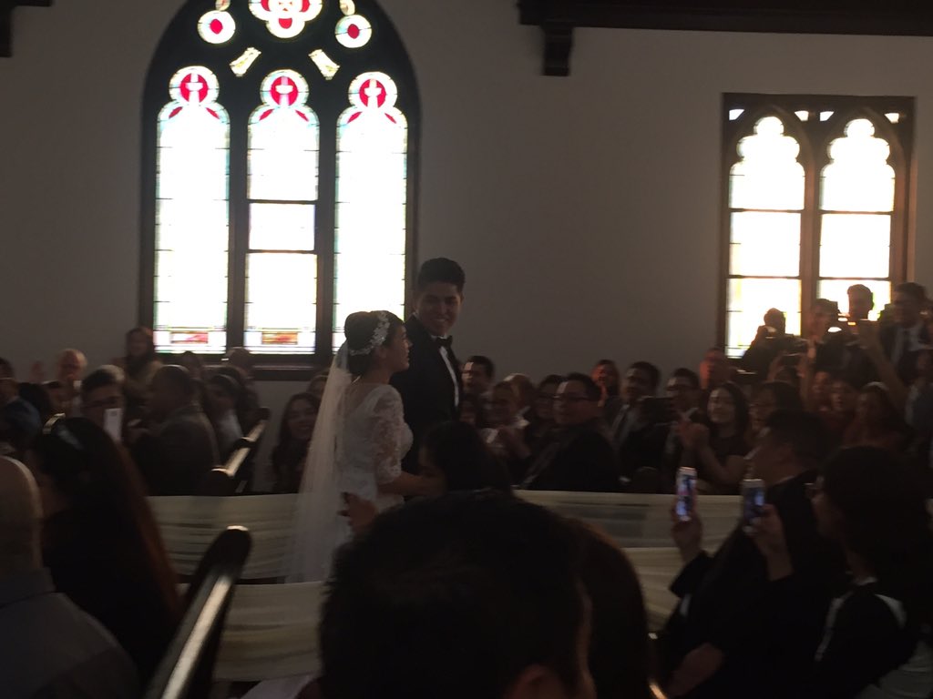 Our very own <a href="/Matt_Barbosa/">Matthew Barbosa</a> got hitched yesterday to his lovely bride Lisa! Congrats you two! #barbosawedding15