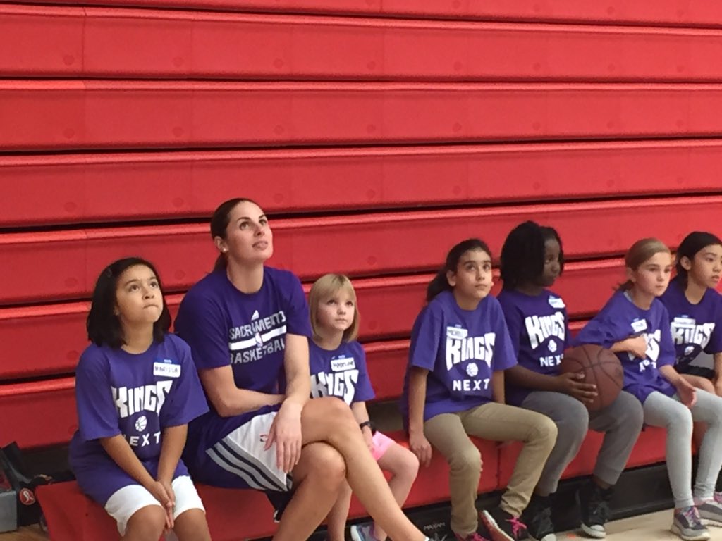 AnnouncerScott's tweet photo. This gal >. She does anything, everything to help us #DoGood and make the Kings experience 💯. #KingsNEXT https://t.co/F65qjJKhjq