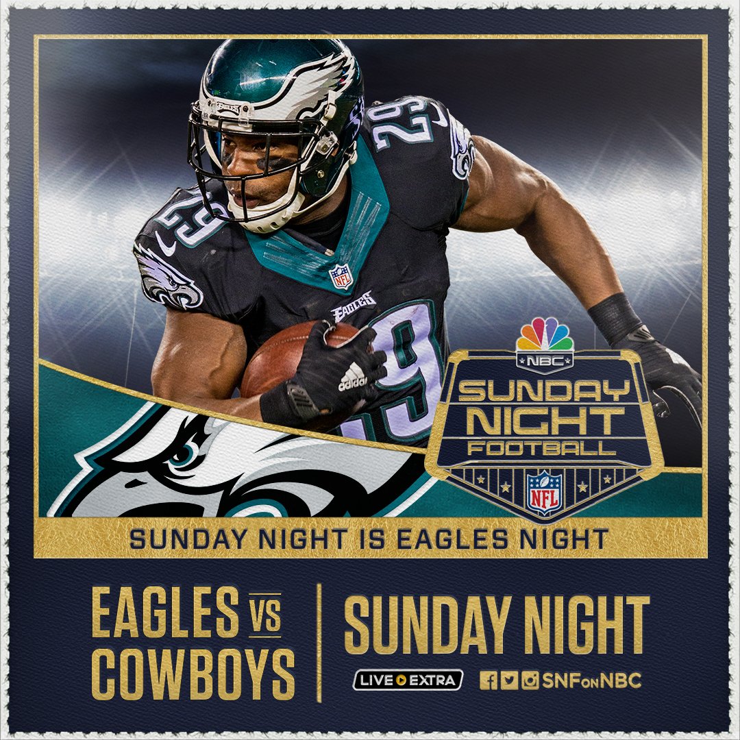 SNFonNBC's tweet photo. RT if you're rooting for the @Eagles tonight! #SNF #PHIvsDAL https://t.co/UleNuzjQxb