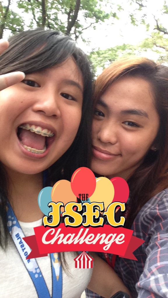 simonCESS's tweet photo. CHECK OUT THE COOL FILTER ON SNAPCHAT! #JSECChallenge https://t.co/8cPEjcUFUS