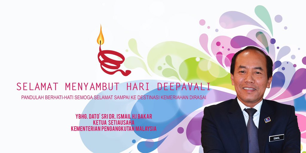 KSU_MOT's tweet photo. Kpd semua yg menganut ugama Hindu, Sy ucapkan Selamat Menyambut Hari Deepavali! @MOTMalaysia https://t.co/VUIh2tEZzS