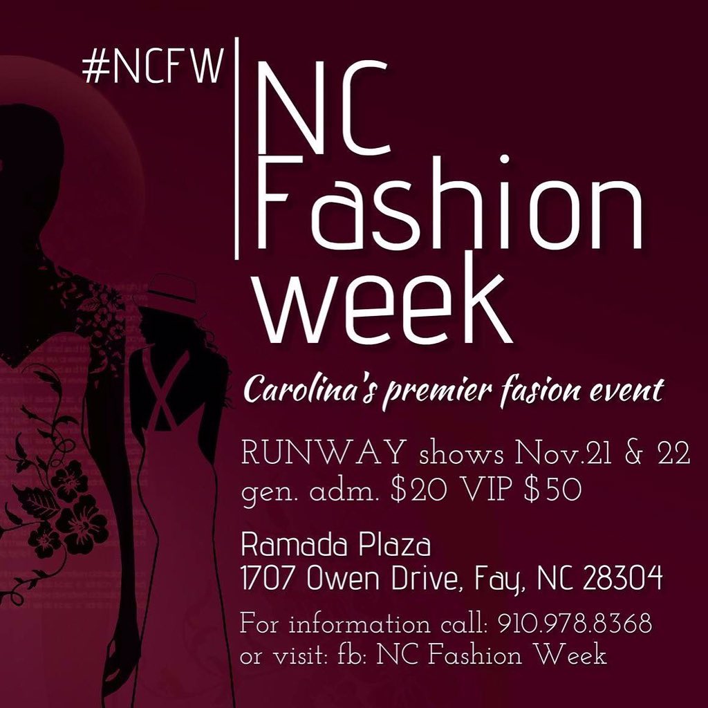 NCFWlive's tweet photo. NCFW

NCfashionweek2015 
BUY tickets now VIP seats now available https://t.co/ogVmUDehAG https://t.co/TyS5yFVfNd