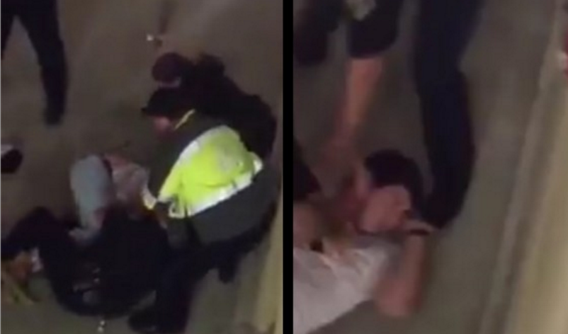 totalfratmove's tweet photo. Two more videos emerge of brutal tasing/beating/arrest of Alabama student: https://t.co/0JWg5vaz0r https://t.co/AzNy2Pilr0