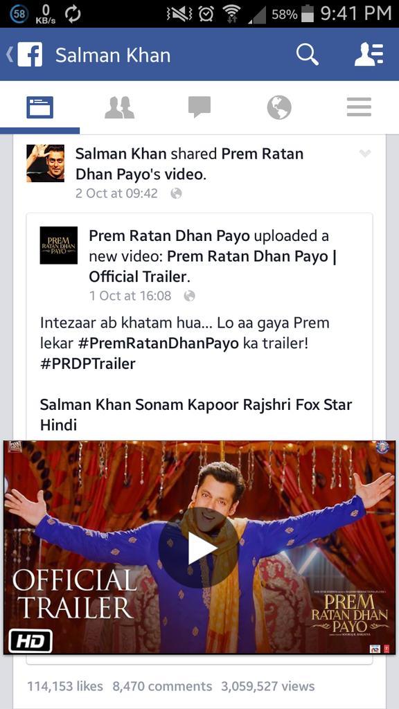 GuptaAyush257's tweet photo. #PRDPTrailer Crossed 20Million Mark
16.947M on YouTube
3.056M on FB
@SabinaLamba @SonamTillani @SalmansSoldier @prdp https://t.co/GAYqCraDjd