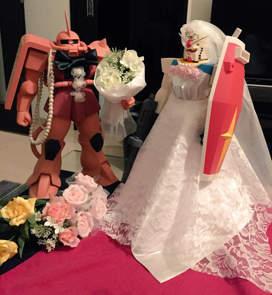 ザ・ウェディング！！　「赤い彗星」頬を染める！？