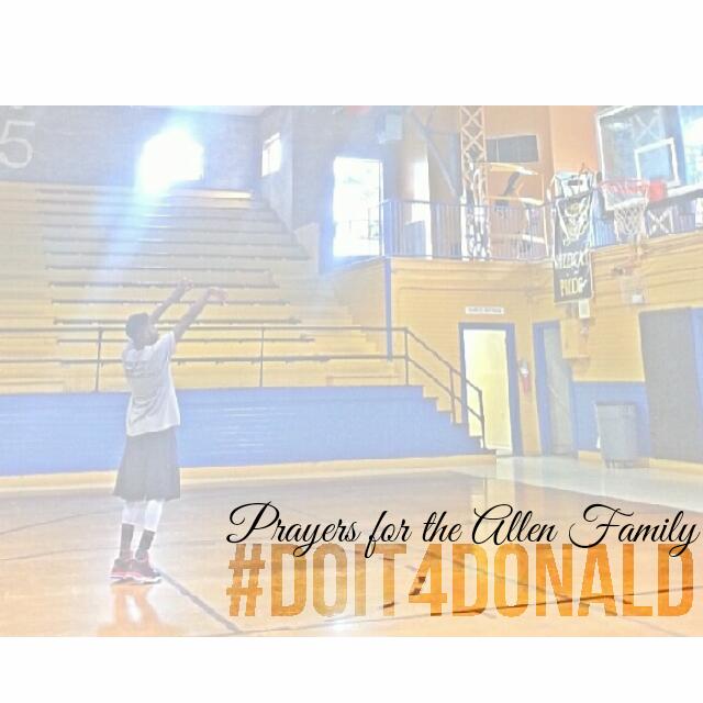 esjwcatsports's tweet photo. Prayers for Dontrell Allen (@darkflash24).  Your school stands with and for you! #DoIt4Donald #RIPDonald https://t.co/FJIU6XEzPc