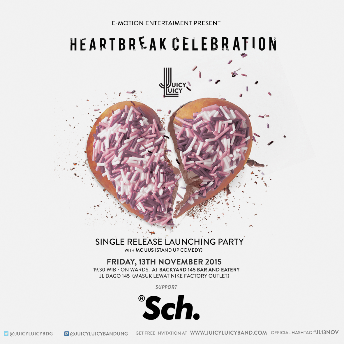 schofficials's tweet photo. Get free invitation "Heartbreak Celebration" Release Party single terbaru JUICY LUICY.
Info ➡️ @juicyluicybdg https://t.co/d163EwwGDZ