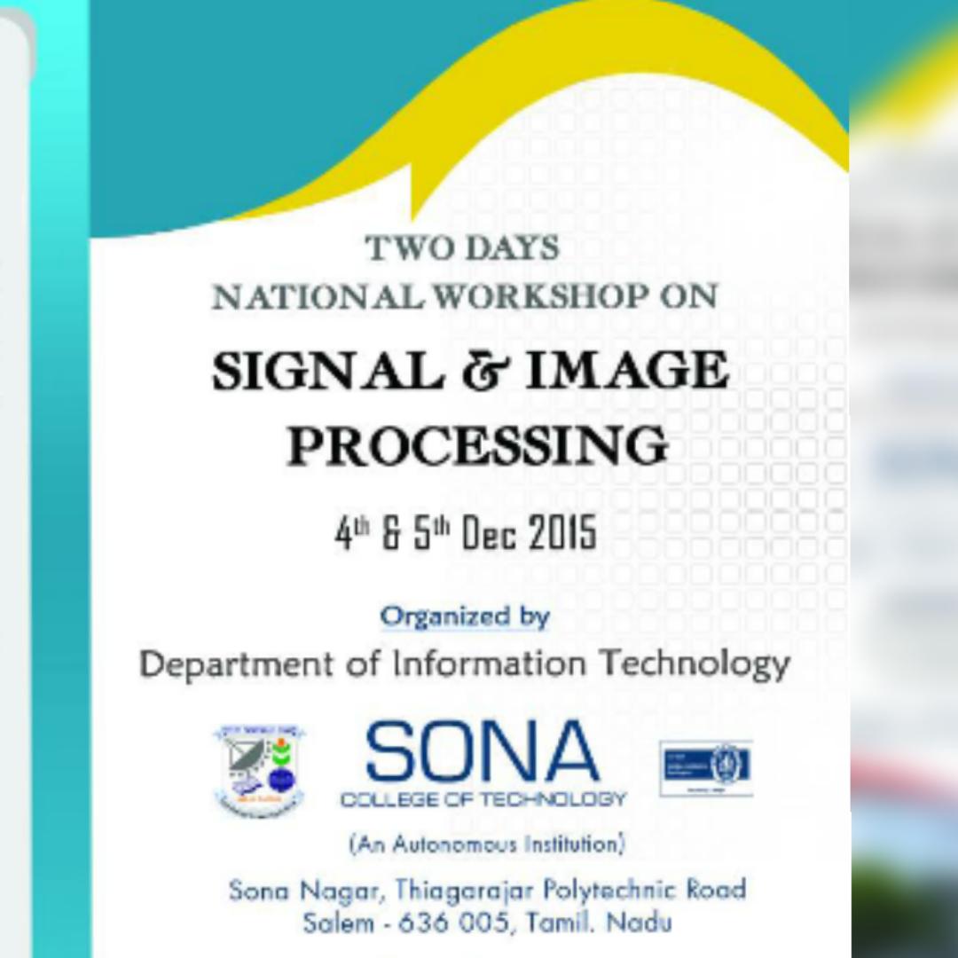 sonacollege's tweet image. Two days #NationalWorkshop on Signal & #ImageProcessing. #SignalImageProcessing #workshop sonatech.ac.in/blog/events/tw…
