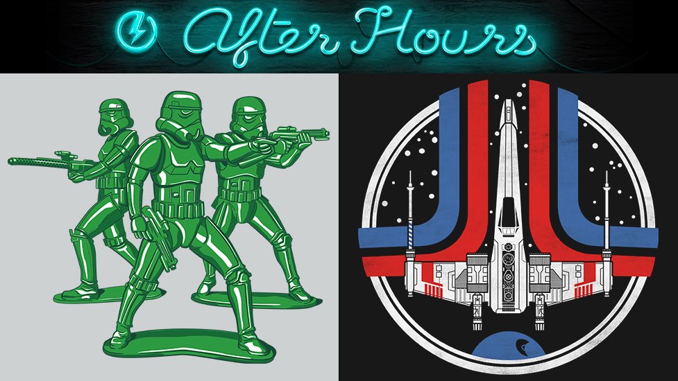 teefury's tweet photo. After Hours -- "Imperial Army Men" by mekazoo &amp; "Victory or Death" by @macabrefantasy. https://t.co/zDe78opcS8 https://t.co/jHK6yChnWx