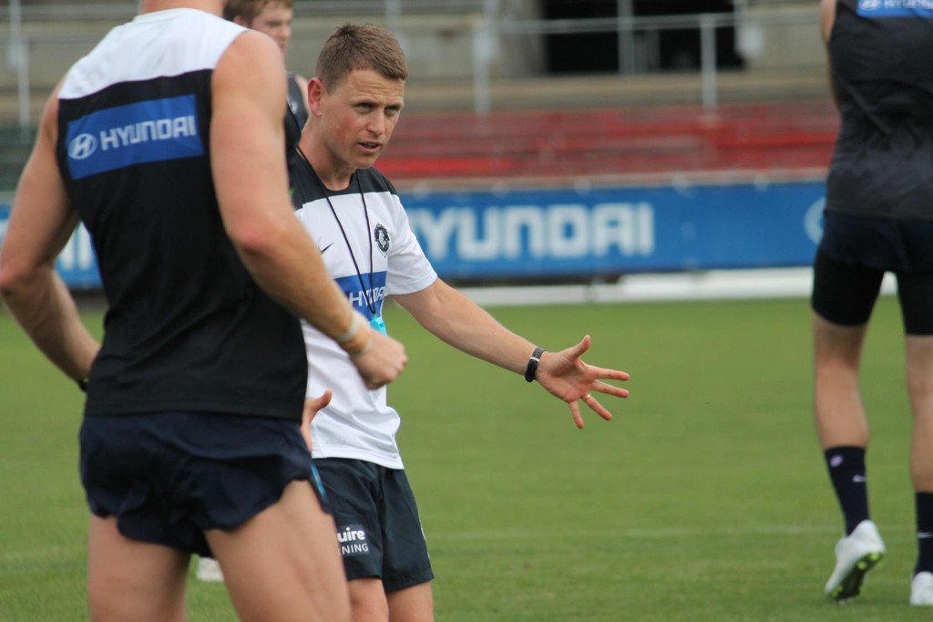 Great to have our <a href="/CarltonFC/">Carlton FC</a> 1-4 year players back today. Hot conditions on the track! 🔥🔥🔥 #BoundByBlue